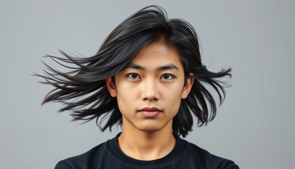 A vibrant, life-sized portrait of a youthful, Japanese-looking individual with a determined expression, their dark hair flowing dynamically. The subject stands with an assertive posture, conveying a sense of unwavering focus and mental agility. The lighting is crisp and flattering, highlighting the individual's strong features and radiating an aura of confidence. The background is minimalist, allowing the subject to command the viewer's attention. The overall aesthetic is polished and professional, capturing the essence of an ESTP personality - action-oriented, adaptable, and ready to take on any challenge.