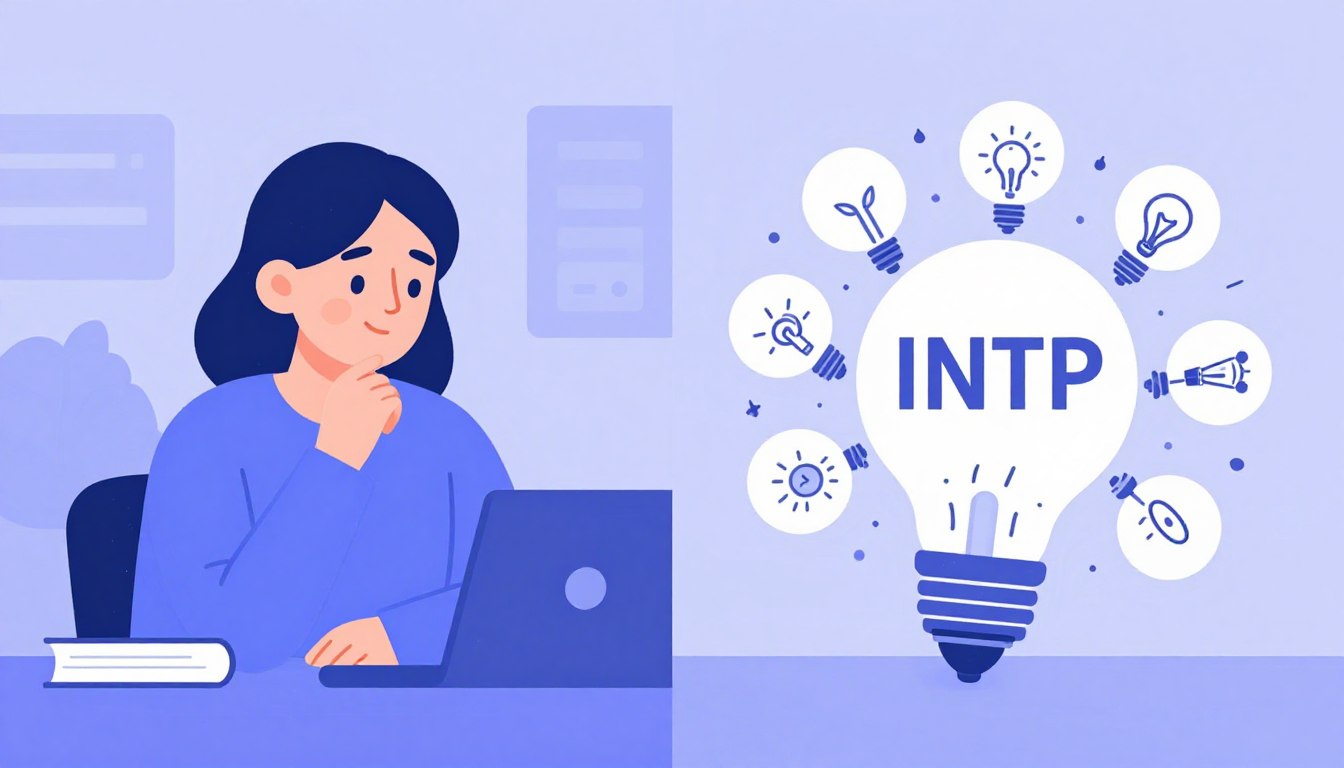 INTP ENTPの性格タイプを表現する思索的な雰囲気の画像