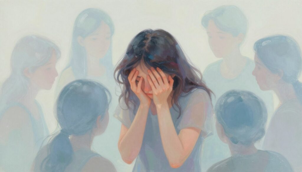 他人の感情を感じ取るINFJ-Tの共感力の高さを表すイメージ