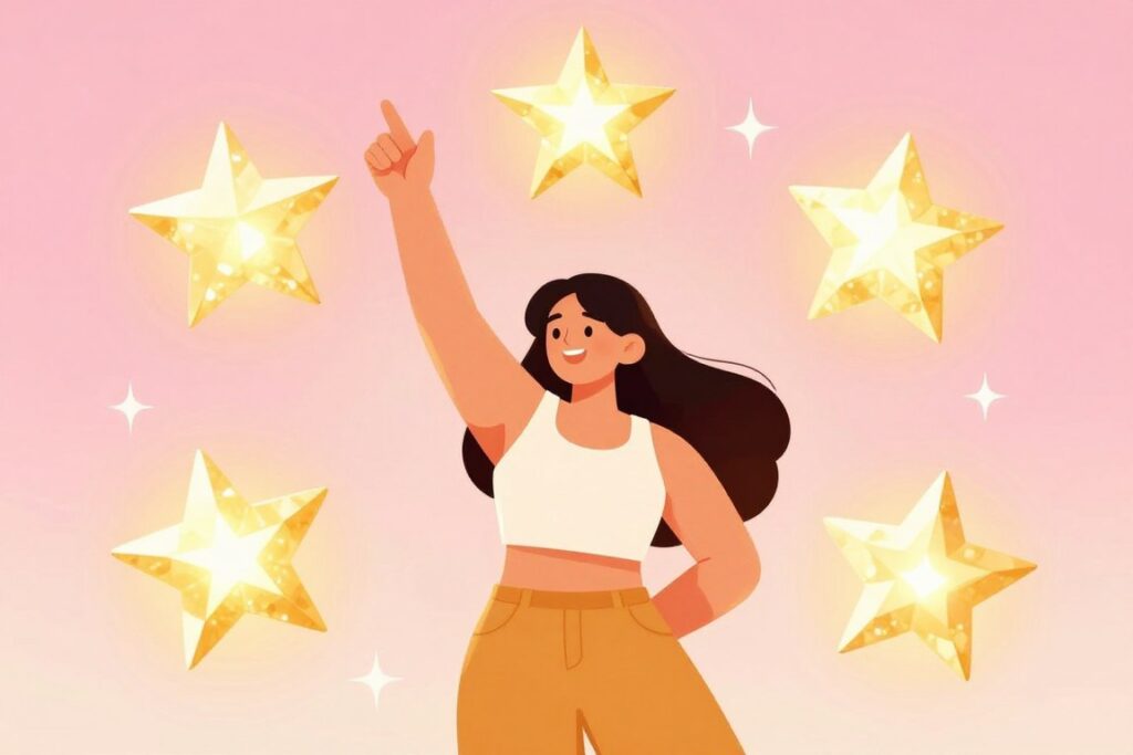 INFP-Aの長所を象徴する輝く才能のイメージ INFP-Aの長所を象徴する輝く才能のイメージ