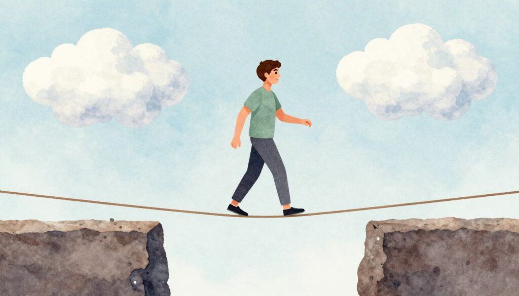 バランスを保つINFP-Aタイプのイメージ バランスを保つINFP-Aタイプのイメージ