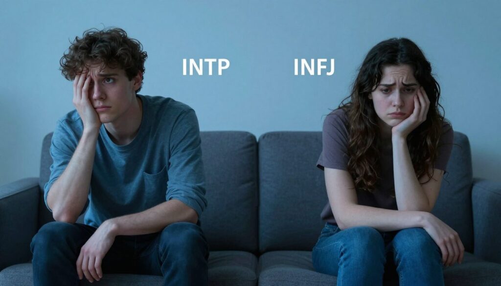 INTPとINFJの対立場面イメージ