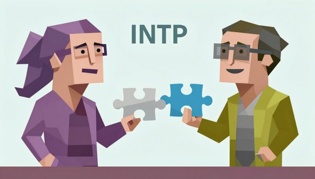 INTPとISTPの理解と調和のイメージ