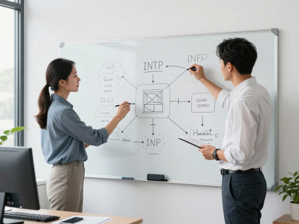 INTPとINFJの仕事場面イメージ
