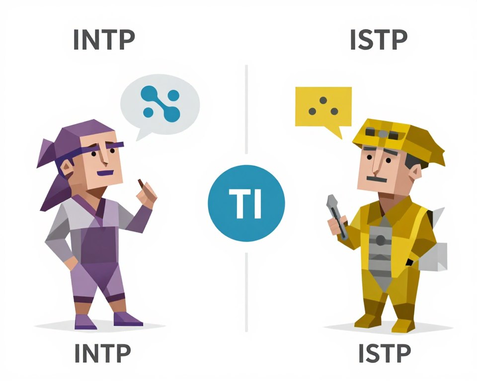 INTPとISTPの認知機能の違いを比較