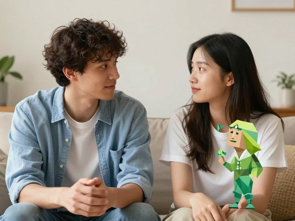 INTJとINFPの誤解を解いている様子、お互いを理解し合っている