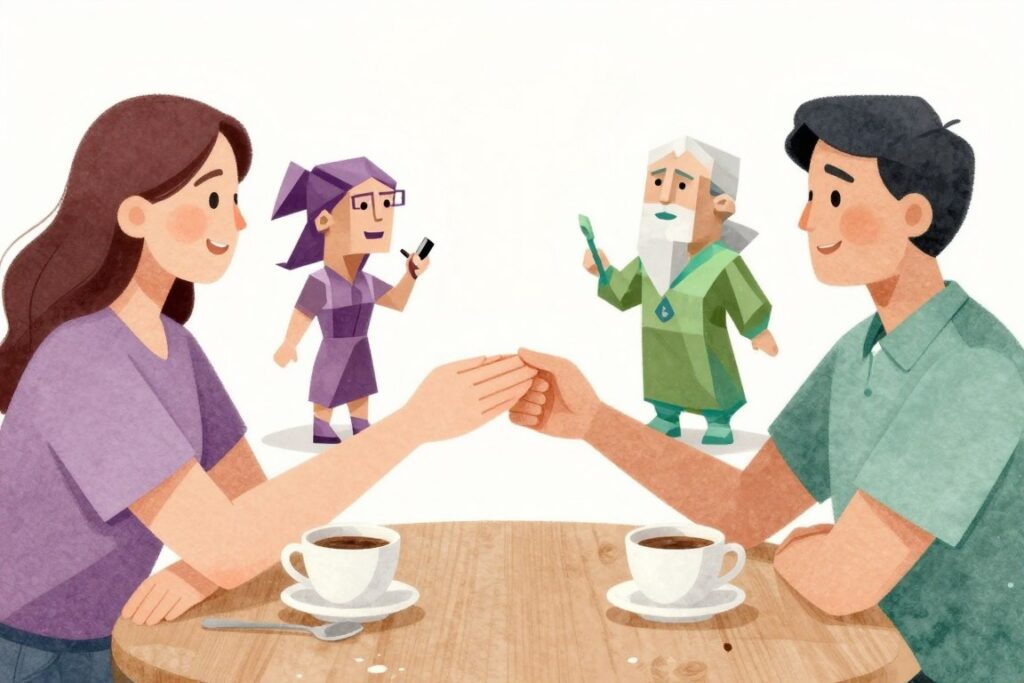 INTPとINFJが和解するイメージ