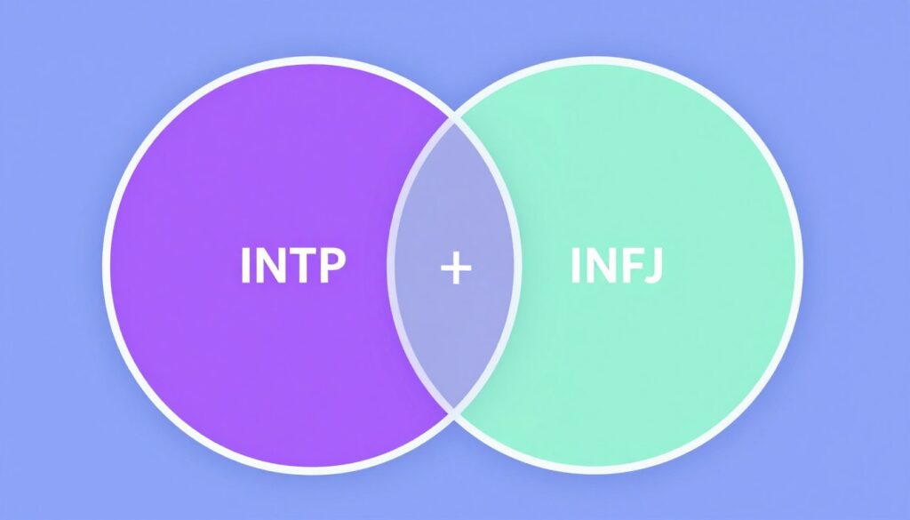 INTPとINFJの相性を示す図