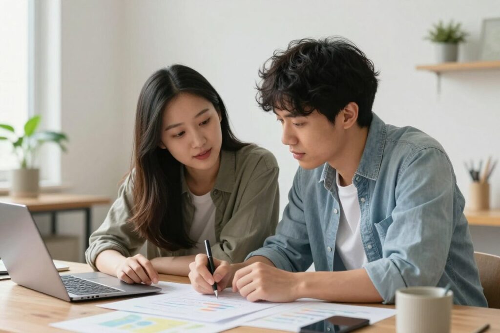 共に成長するカップルのイメージ