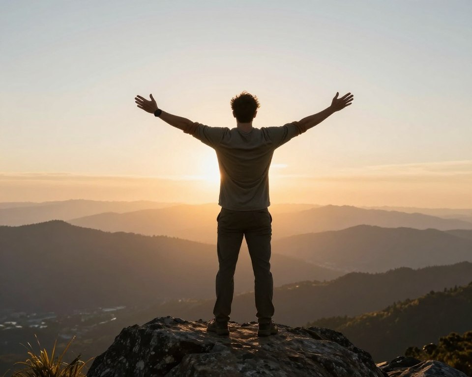 自信を持って前を向く人