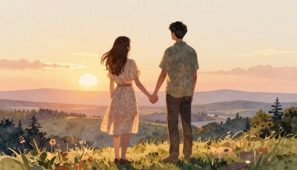 INTPとINFJの理想的な関係のイメージ