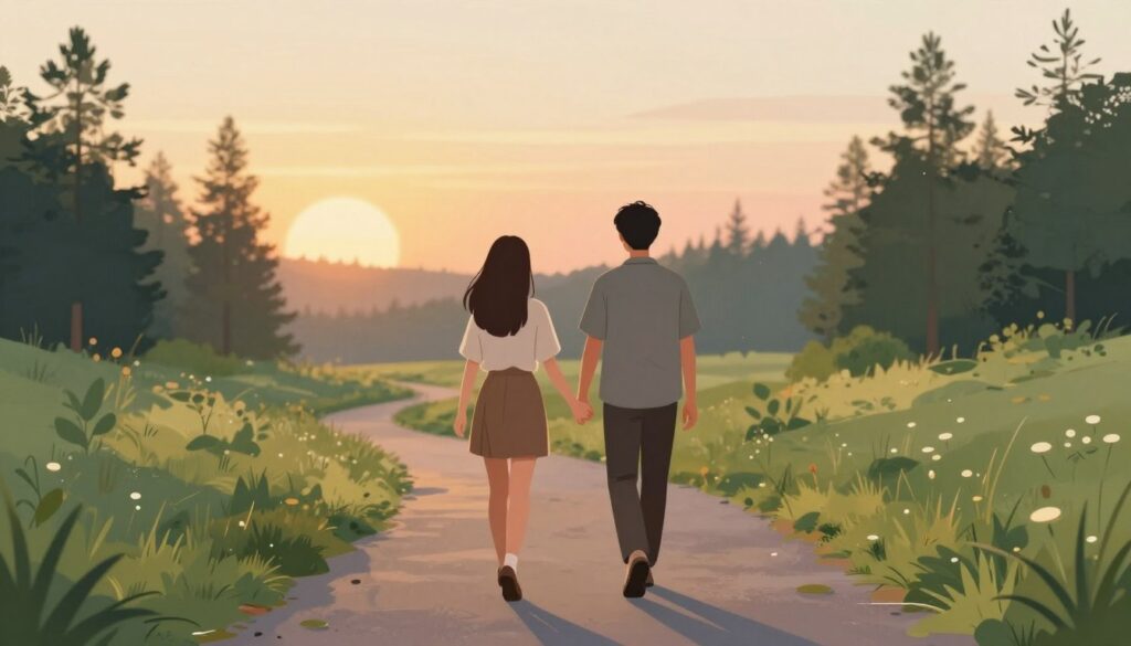 INTPとINFJが一緒に成長するイメージ