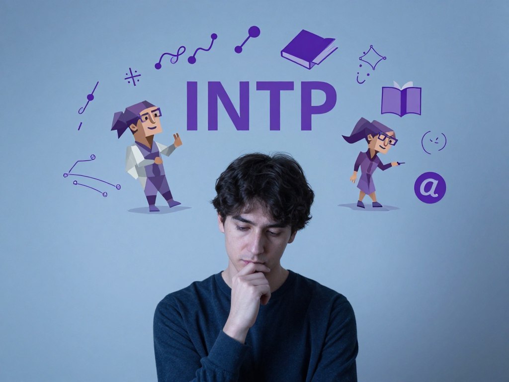 INTP性格タイプの特徴 - 思考的で分析的な雰囲気のイメージ