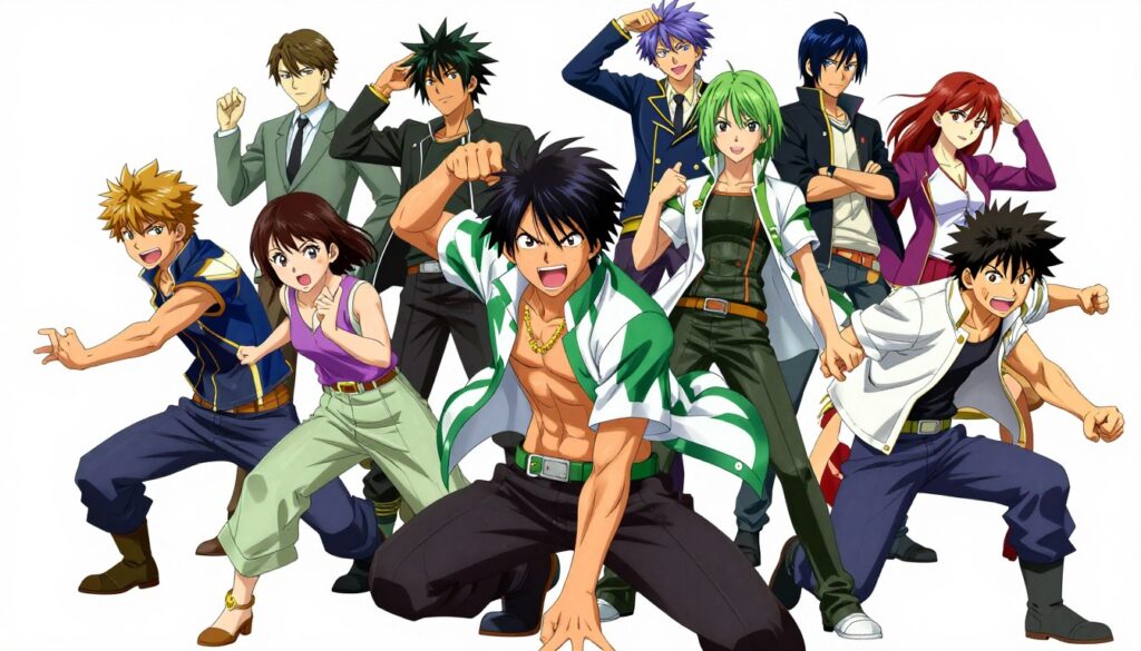 ENTPアニメキャラクター集合イメージ