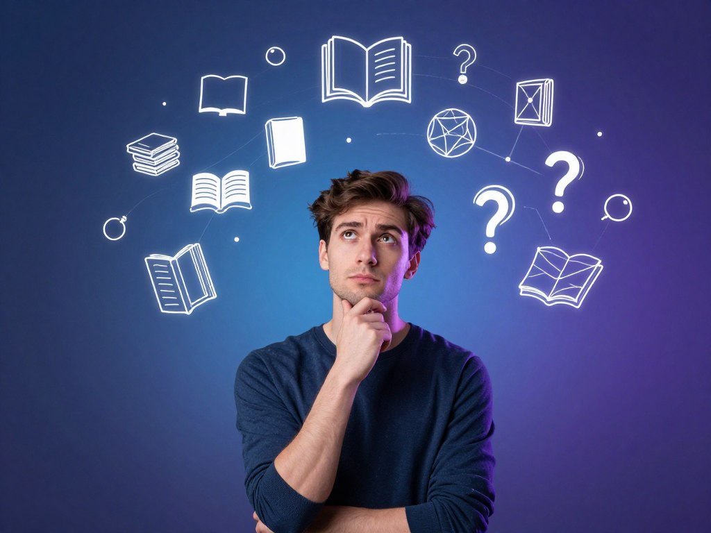 INTP論理学者タイプの思考プロセスと知的好奇心のイメージ