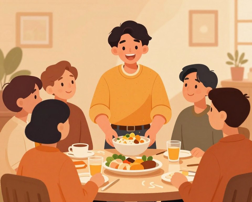 ESFJタイプの温かく社交的な人柄を表現したイメージ