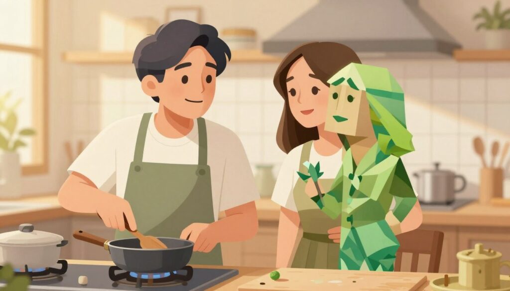 ENTPとINFPカップルの結婚生活のイメージ
