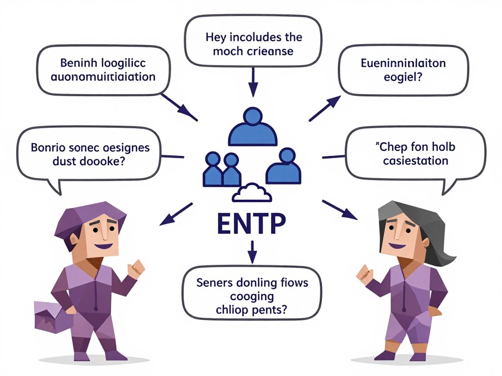 ENTPとの論理的会話イメージ