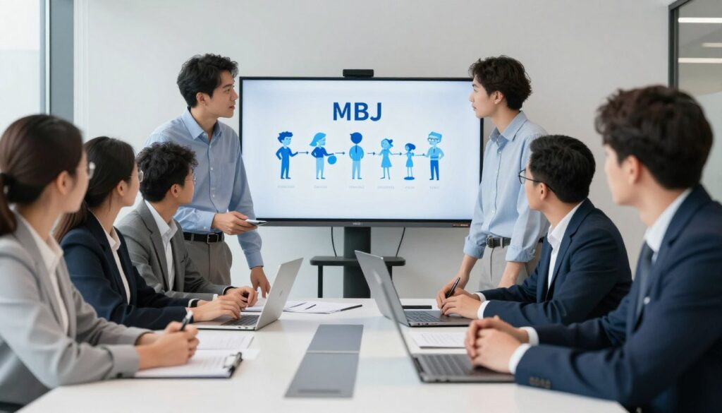 職場で活躍するMBTI青タイプのビジネスシーン