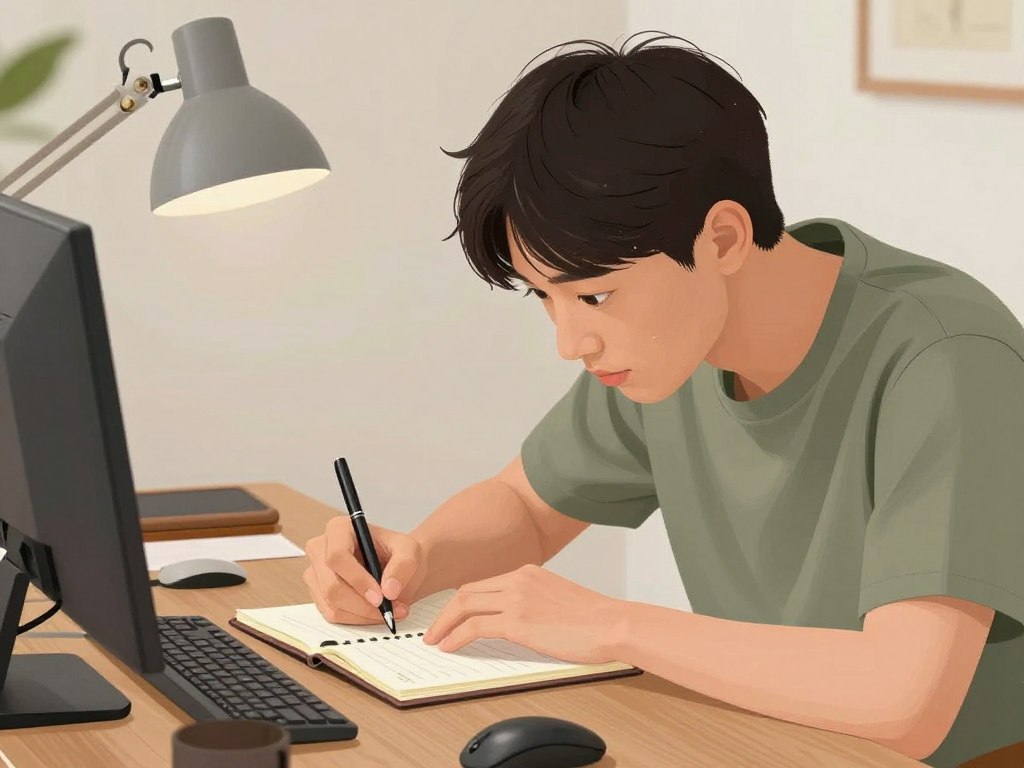S型感覚型の人が五感で情報を集めている様子