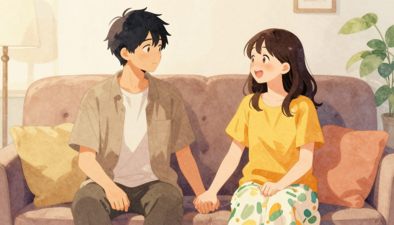 isfp enfp 相性を示すカップルのイメージ