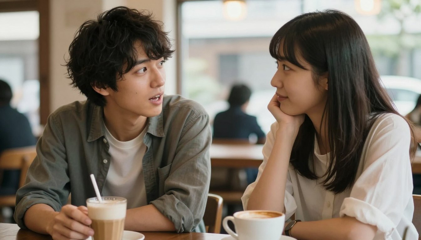 entp isfp カップルが向き合って話している様子
